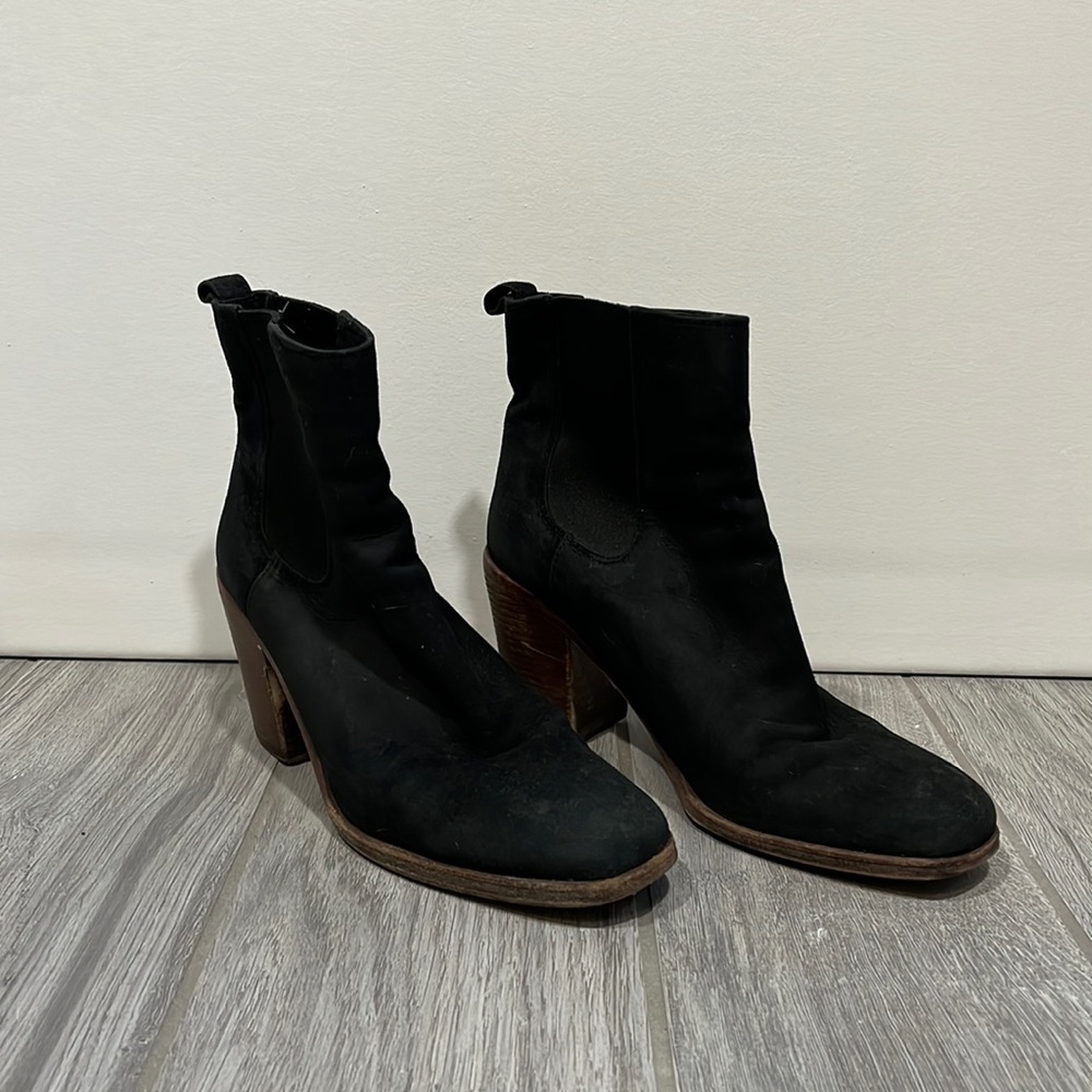 Vince Camuto black booties